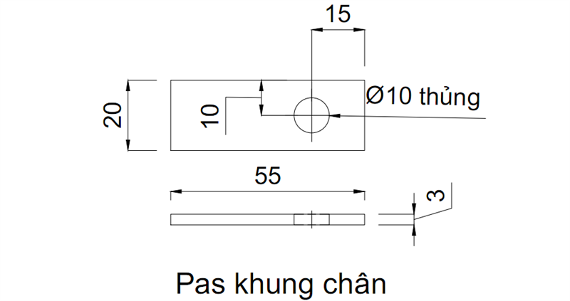 Pat ( Bas) sắt phôi Vinahardware -VNH028313 -HDBF261