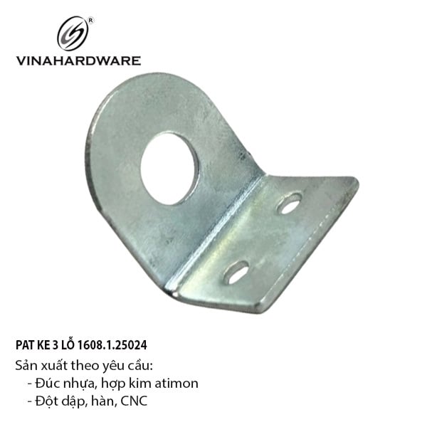 Pat (bas) ke 3 lỗ Vinahardware, xi trắng - VNH02518L2
