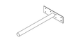 Pat ( Bas) âm đỡ kệ, sơn đen mờ Vinahardware - USS51144B