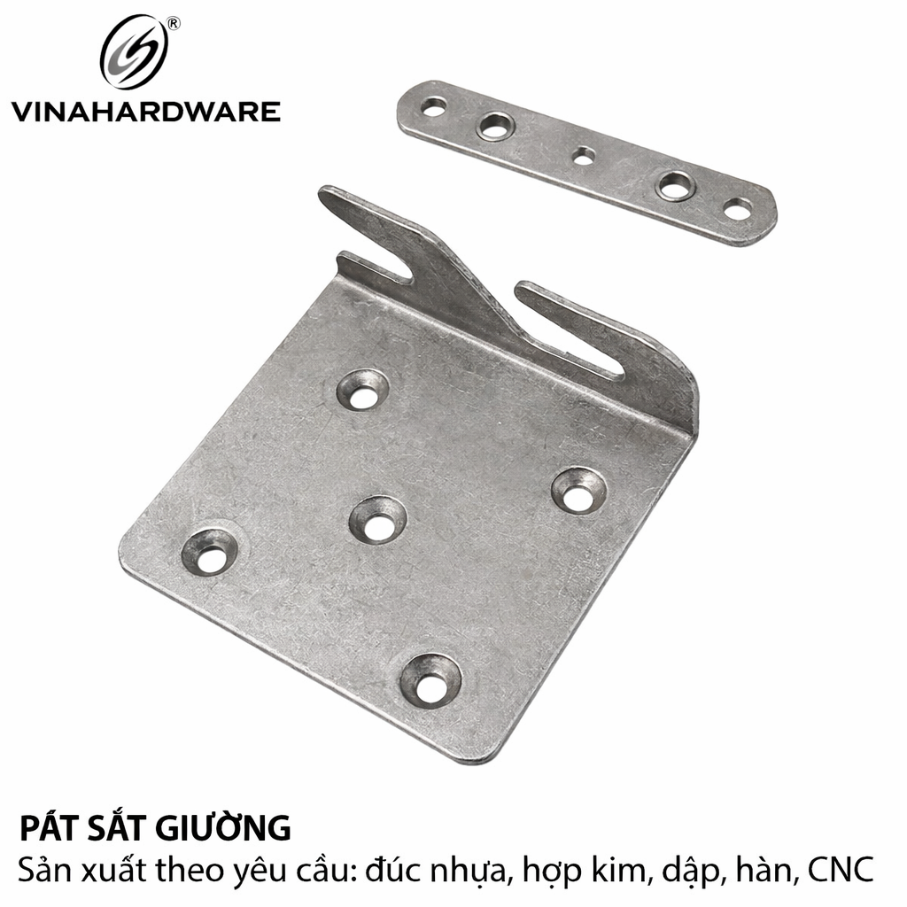 Pat (bas) giường Vinahardware kích thước 90x70 hàng phôi - 1600.3.00180