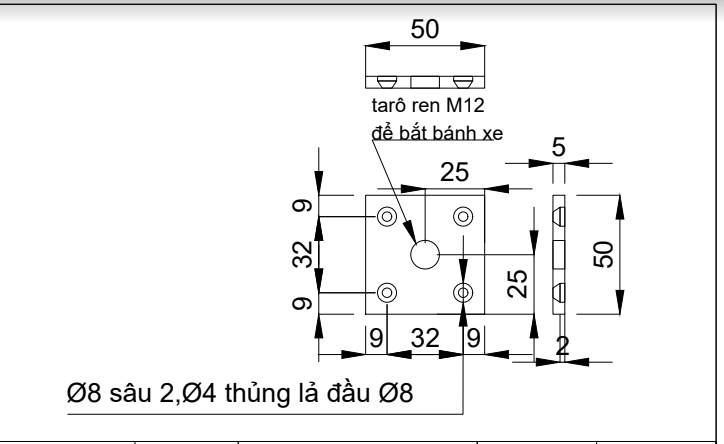 Pat ( Bas) sắt 50x50x5mm, màu đen - VNH29236452