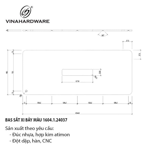 Pat ( bas) sắt, xi bảy màu Vinahardware - VNH240603Z23
