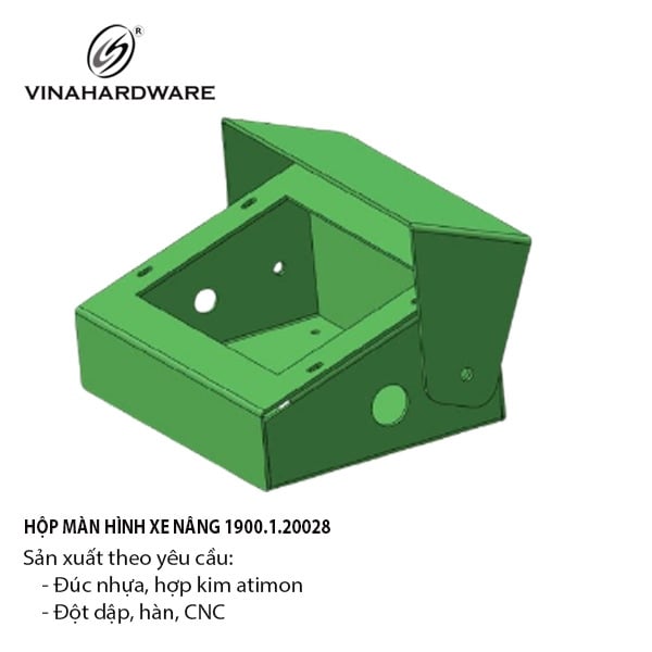 Hộp màn hình xe nâng Vinahardware, sơn xanh - VNH2004080X