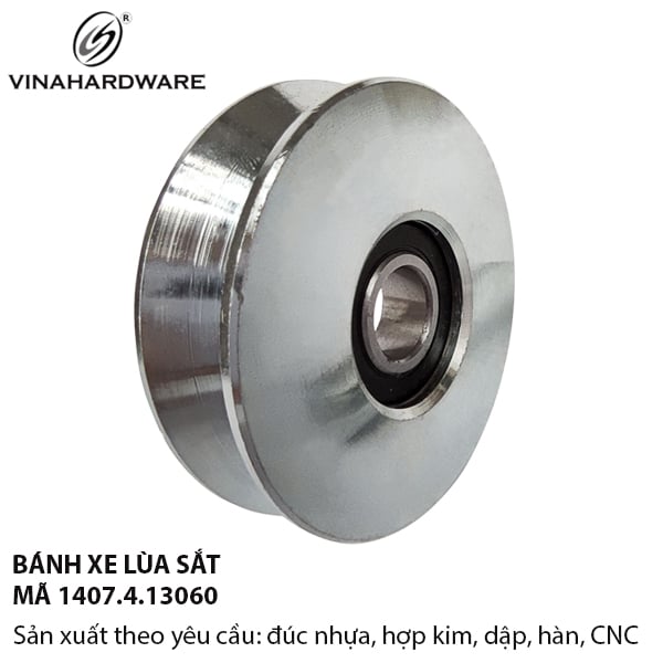 Bánh Xe Rãnh V Ø60mm – Mã 1407.4.13060