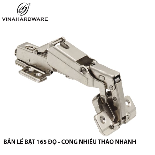 Bản lề góc 165 độ cong nhiều đế tháo rời - 1220.2.02001