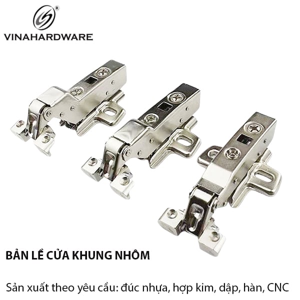 Bản lề bật loại thẳng cho cửa nhôm màu sáng 1220.4.07101