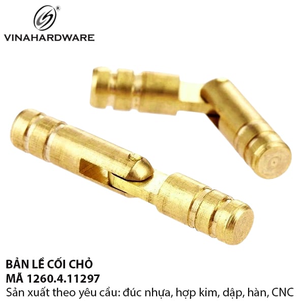 Bản lề cùi chỏ cốt thau Vinahardware | Model: 1260.4.11297
