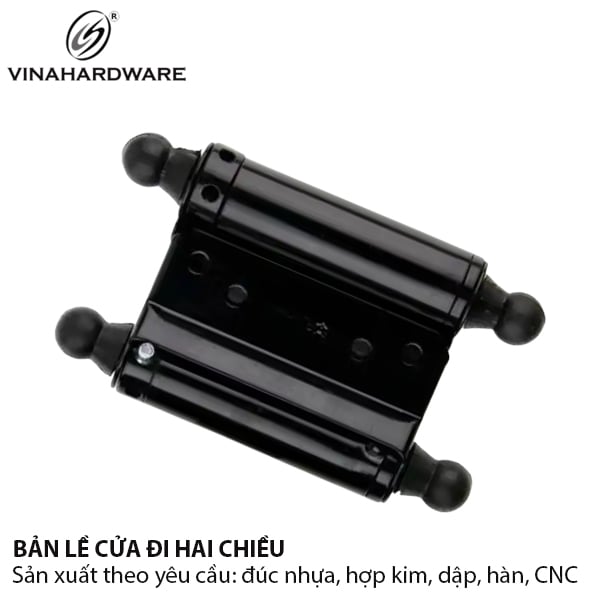 Bản lề lá hai chiều Vinahardware màu đen 100mm 1230.4.11121