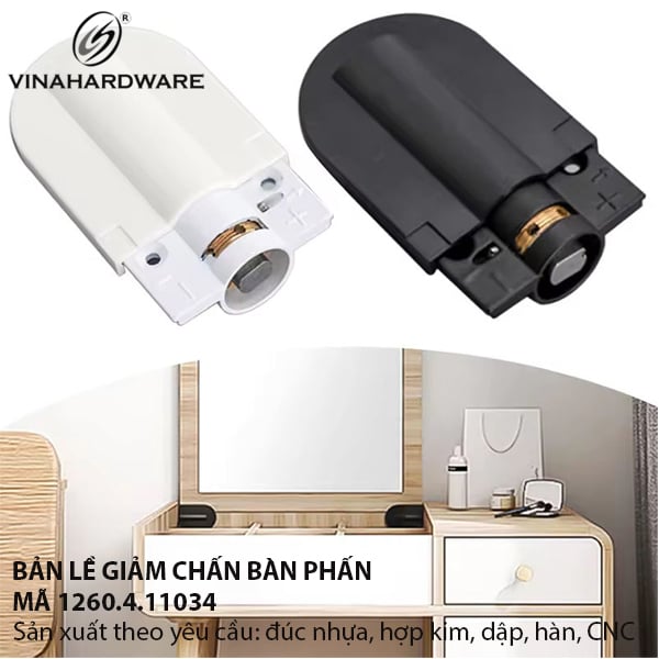 Bản lề bàn phấn giảm chấn Vinahardware 1260.4.11034