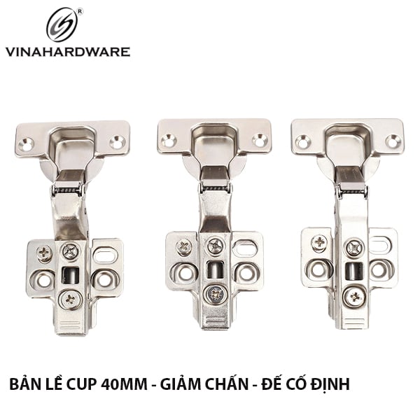 Bản lề cup 40mm - Giảm chấn đế cố định - 1220.4.06001
