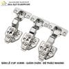 Bản lề cup 35 giảm chấn - Đế tháo nhanh - 1220.4.07953
