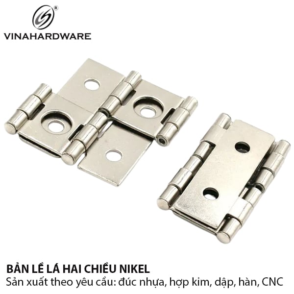 Bản lề lá hai chiều cửa tủ Vinahardware 1230.4.11109