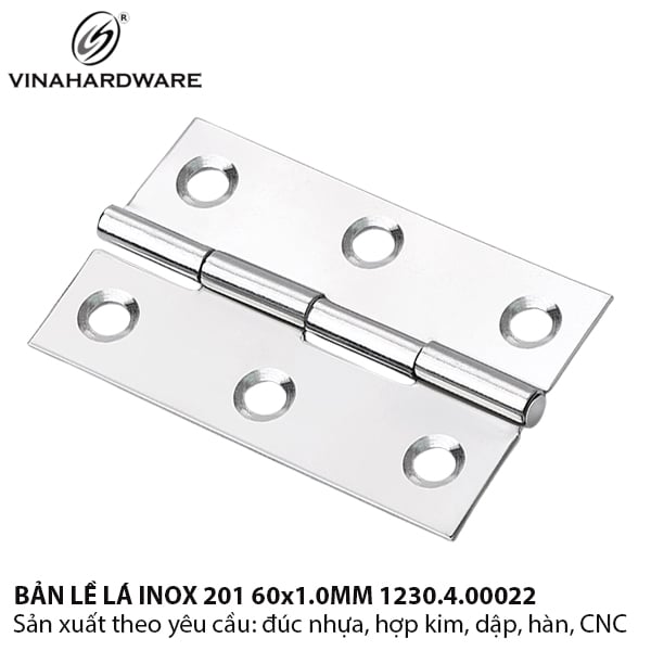 Bản lề lá inox 201 Model: 1230.4.00022