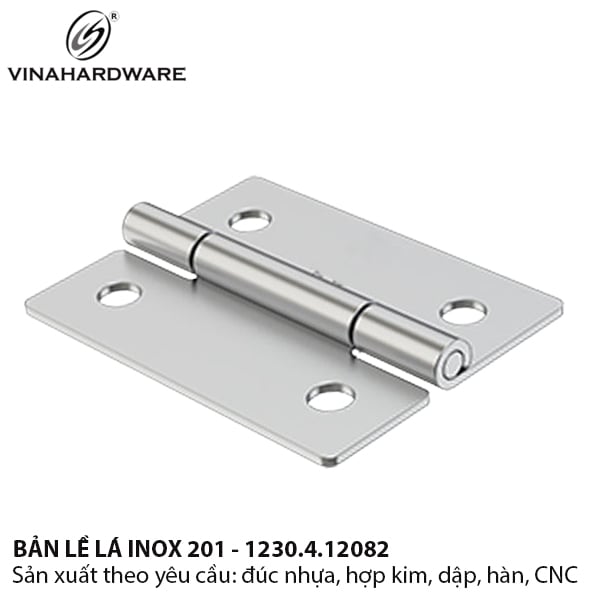 Bản lề lá inox 201 Vinahardware | Model: 1230.4.12082