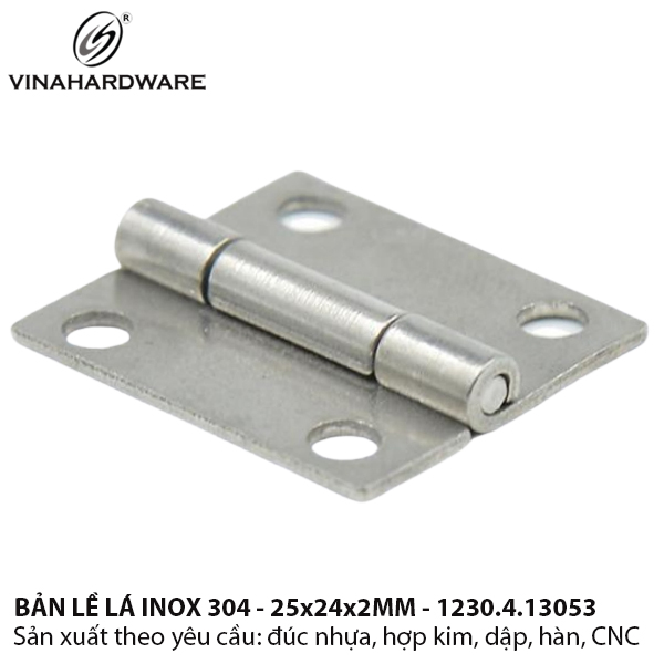 Bản lề lá inox 304 Vinahardware | Model: 1230.4.13053