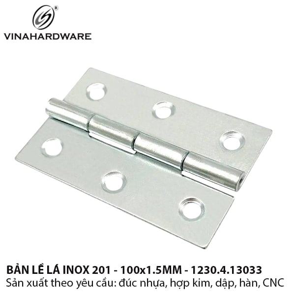 Bản lề lá Vinahardware inox 201 - 1230.4.13033