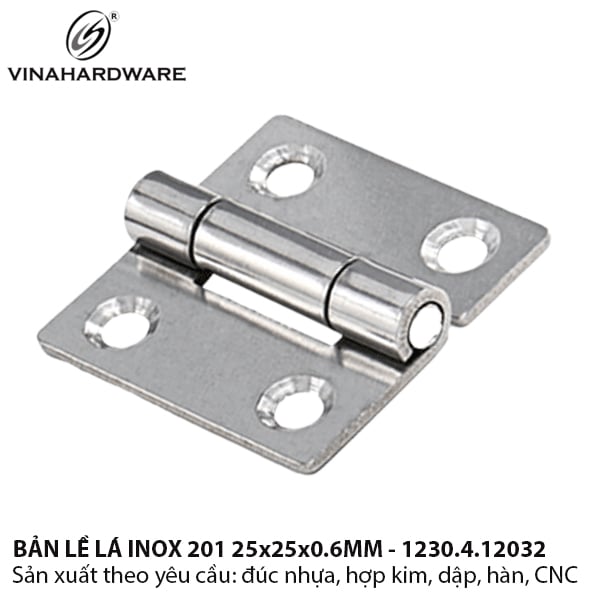 Bản lề lá inox 201 Vinahardware | Model: 1230.4.12032