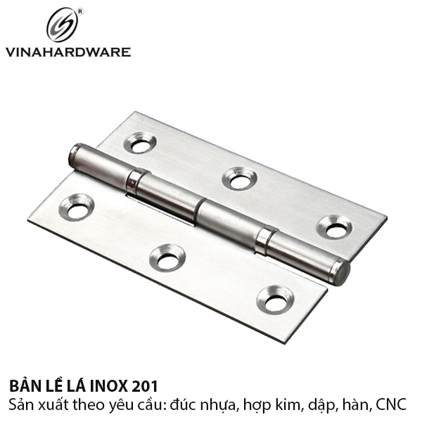 Bản lề lá inox 201 Vinahardware | Model: 1230.4.02012