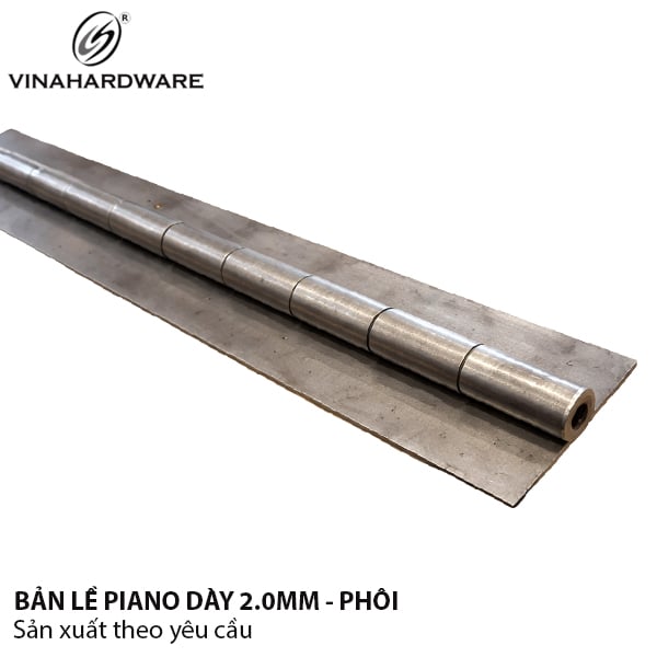 Bản lề piano bản 50mm dày 2.0mm hàng phôi Vinahardware - VNH503052