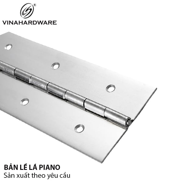 Bản lề piano bản 37, inox 304 Vinahardware - VNH37645IN