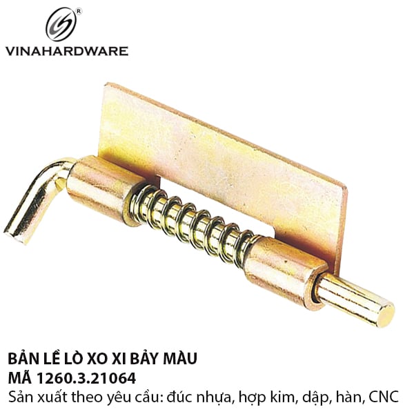 Bản lề lò xo Vinahardware loại 23x62x8x3mm xi bảy màu - 1260.3.21064