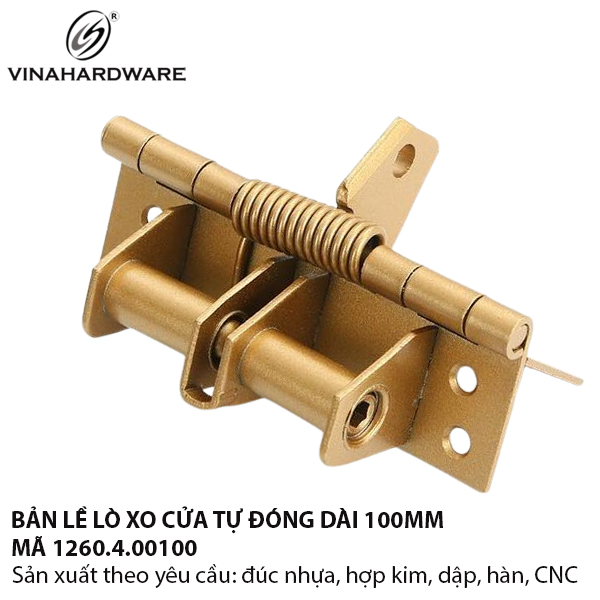 Bản lề cửa tự động Vinahardware, màu vàng - 1260.4.00100