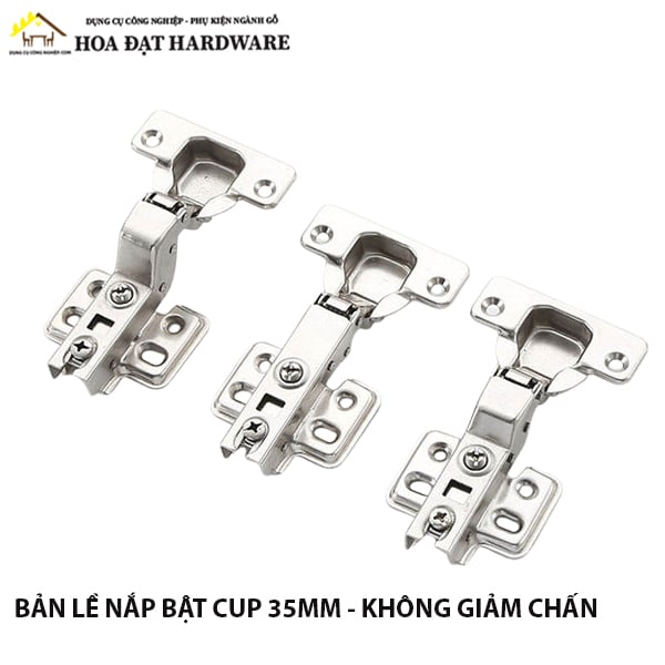 Bản lề nắp bật cup 35mm - Không giảm chấn - 1202.4.05001 (Đế cố định - Xuất khẩu)