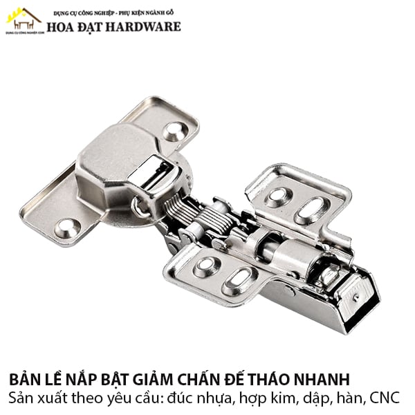 Bản lề cup 35 giảm chấn Vinahardware, đế tháo nhanh, inox304-H0034ITA