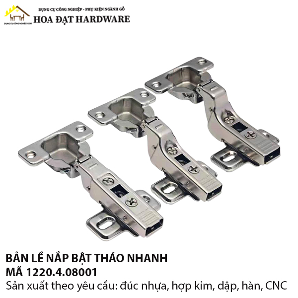 Bản lề clip top 107 độ  giảm chấn - 1220.4.08001
