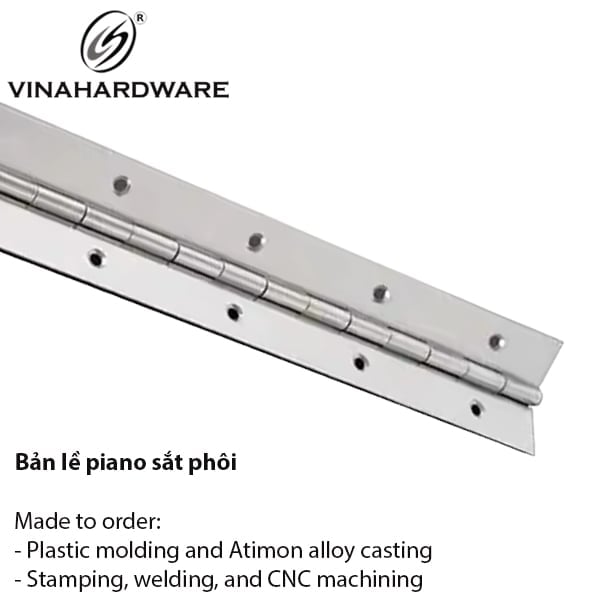 Bản Lề Lá Piano Xi Nikel – Mã 1240.1.37009