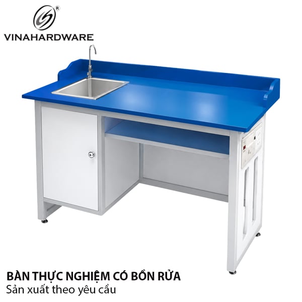 Bàn thực hành giáo viên có chậu rửa tay Vinahardware - VNH045741