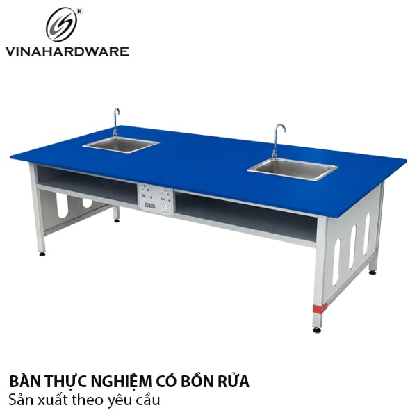Bàn thực hành giáo viên có bồn nước rửa tay Vinahardware - VNH050041