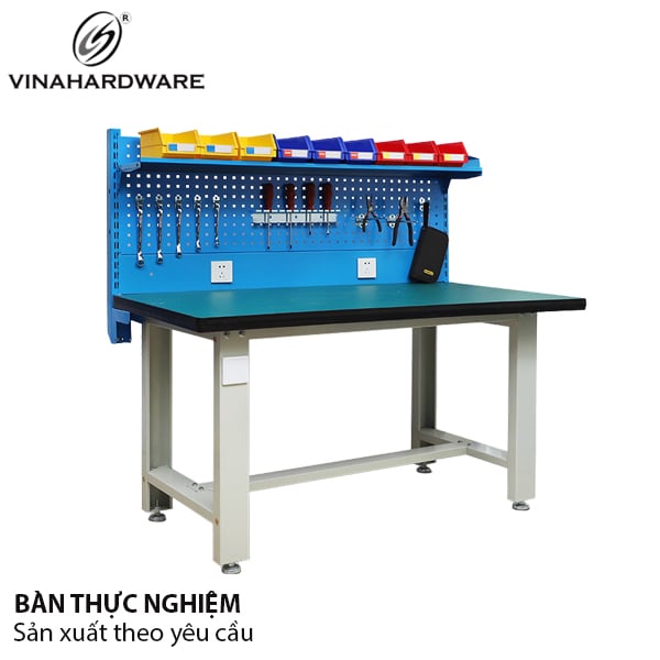 Bàn thực hành giáo viên kèm kệ móc treo Vinahardware - VNH085541