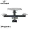 Bộ bàn ghế ăn ngoài trời 4 chỗ, inox 304 Vinahardware - VNH082624