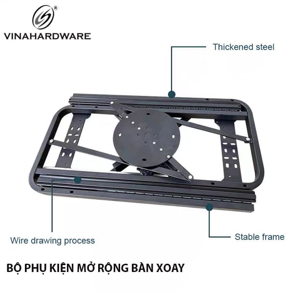 Phụ kiện bàn xoay mở rộng sang 2 bên Vinahardware 1150.2.05601