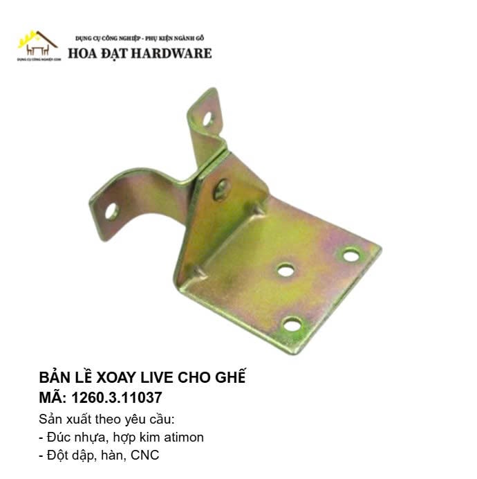 Bản lề xoay cơ cấu bàn ghế - Mã 1260.3.11047