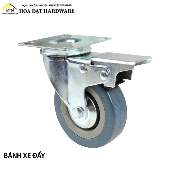 Bánh xe nhựa Vinahardware phi 75mm có khóa VN1 CT09675A1