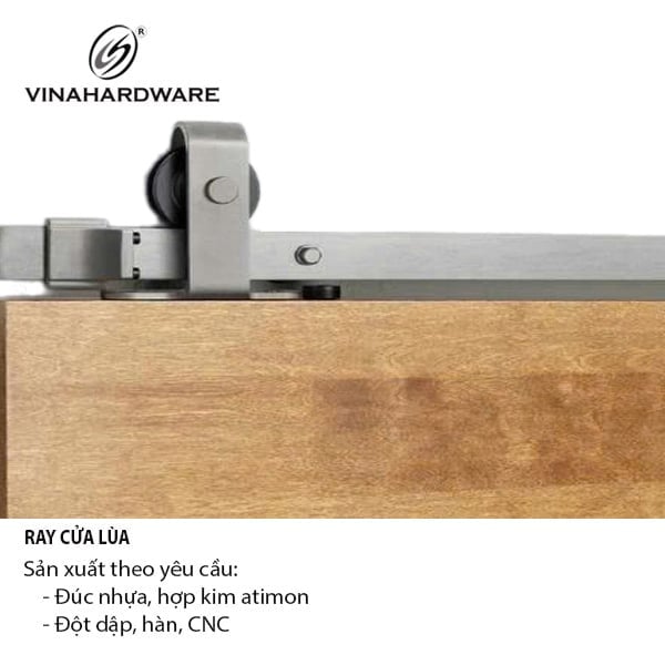 Pat ( Bas) móc gắn bánh xe dùng cho bộ cửa lùa, màu xám - VNH001235C01