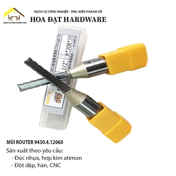 Mũi Router Thẳng - Hiệu ARDEN 1/2x6x30mm Cốt 12.7mm - Mã 9430.4.12060