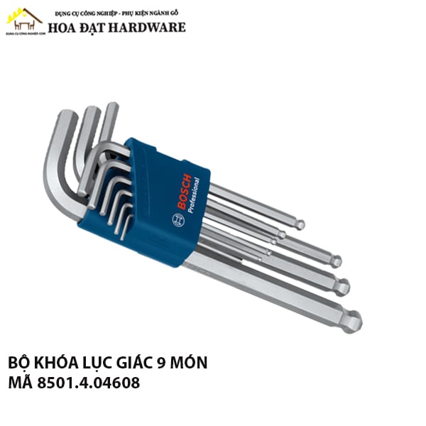 BỘ KHÓA LỤC GIÁC BI 9 MÓN BOSCH 8501.4.04608