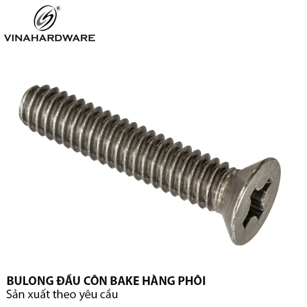 Bulong đầu côn bake M4, hàng phôi Vinahardware - HSS415BKP