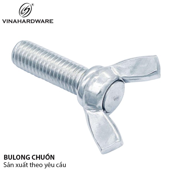 Bulong tán chuồn Vinahardware loại M6, màu trắng - HSS615IN