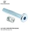 Bộ ốc liên kết (Tán ngang HDSB301 + Bulong lục giác chìm), màu trắng Vinahardware - HDSB512