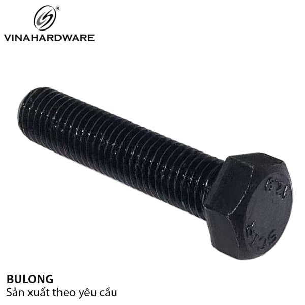 Bulong lục giác ngoài M8, màu đen Vinahardware - BHO8100B