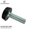 Chân tăng chỉnh 1/4x28m  Vinahardware, đế phi 15x7mm, màu đen - TA1428T15K