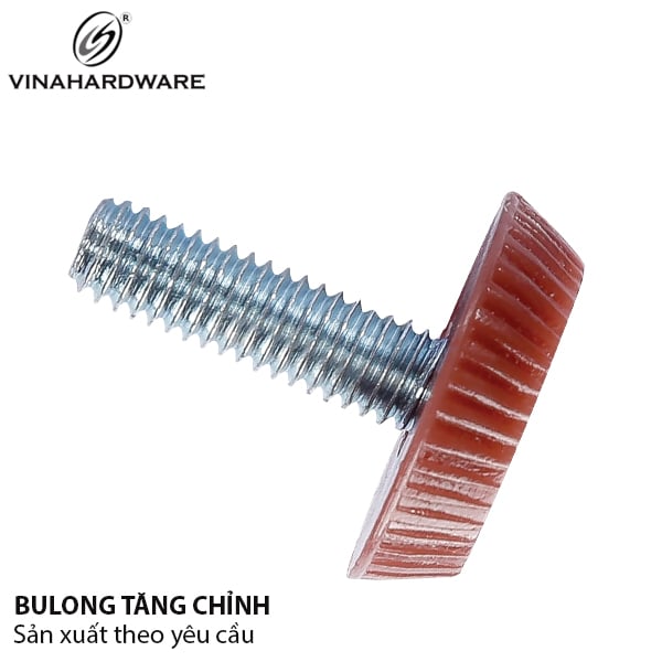 Chỉnh chân bàn Vinahardware loại M6, màu nâu TA0620N