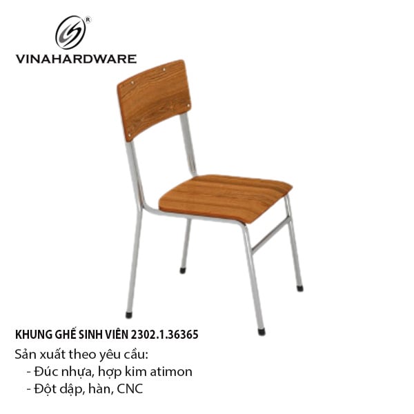 Khung ghế sinh viên Vinahardware, sơn trắng - VNH3636T