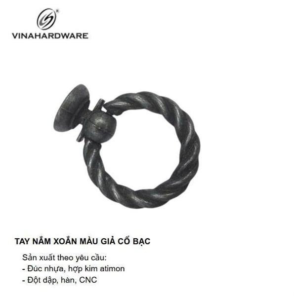 NDA Tay nắm xoắn màu phôi phi 25 Vinahardware - HD0032P