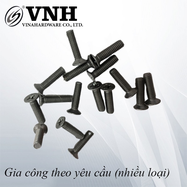 Bulong đầu côn bake M4, hàng phôi Vinahardware - HSS415BKP - HDSB425