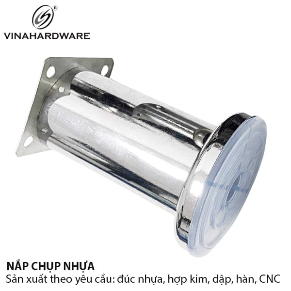 Chân ghế sofa phi 50mm, inox 304 Vinahardware - VNH104D115I3